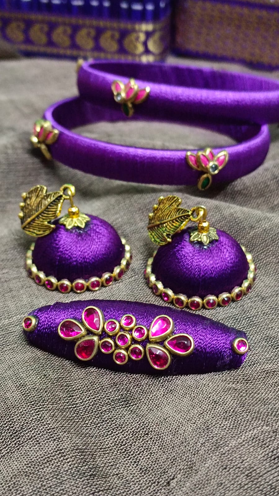 Silk Thread Jewelry Set 3